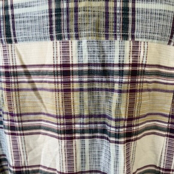 Tommy Bahama Silk Plaid Shirt Mens Size Large Short Sleeve Button Up - Picture 6 of 8